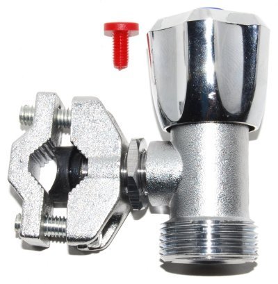 TDSpares Kit robinet autoperceur pour tuyaux en cuivre 10-16 mm avec inserts rouge et bleu pour chaud ou froid