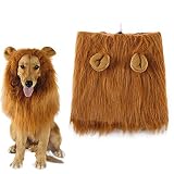 Corbata de Perro langxiano Disfraz de León para Mascota Perro Divertido Halloween Vestido de Cosplay Navidad Festival Regalo de Fiesta, Adecuado para Perros medianos y Grandes