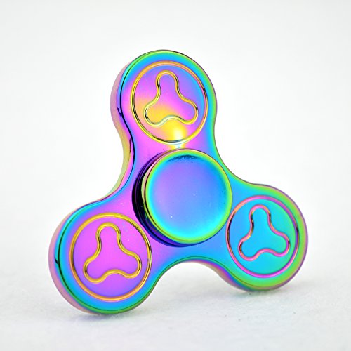SunnySmile Triangle EDC Hand Spinner Fidget Toy Ultra Durable With No Noise For Relieves Stress And Anxiety, Hybrid Ceramic Ball Bearings, Spinning Time up to 5 Minutes (Rainbow) SunnySmile Triangle EDC Hand Spinner Fidget Toy Ultra Durable With No Noise For Relieves Stress And Anxiety, Hybrid Ceramic Ball Bearings, Spinning Time up to 5 Minutes (Rainbow)