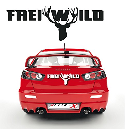 Klebe-X Freiwild Deer Car Tattoo Sticker Sayings Cool Car Design |kb364 Text
