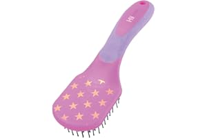 HyShine Stars Easy Grip Mane and Tail Brush: Pur/Pink