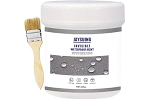 AMESOR Agent Imperméable Invisible - Revêtement Imperméable Transparent - Agent Anti-Fuite Étanche - Mastic Adhésif Liaison - Agent Anti-Fuite Imperméable pour Toits, Murs, Etc.30/100 / 300ML