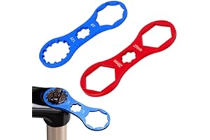 ZOKJSW Zdejmowanie klucza rowerowego z przodu widelca, 2 sztuki do naprawy przedniego widelca rowerowego dla SR Suntour XCR/XCM/XCT/RST MTB do demontażu i montażu klucza angielskiego