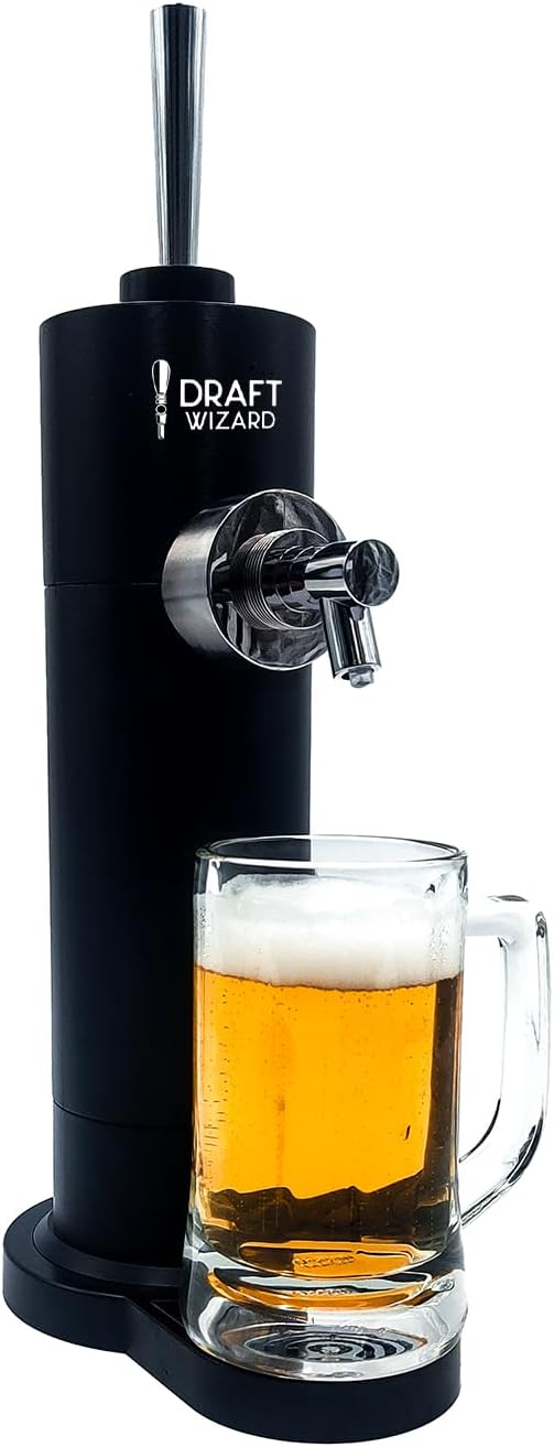to Go Tap - Beer Dispenser for Canned Beer + Beer Frother - Mad Monkey, Black