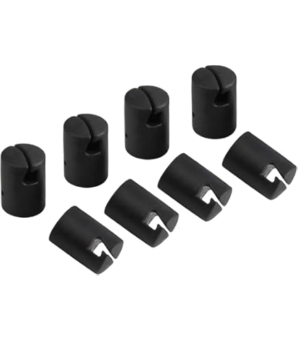 6pcs Trampoline Rod Covers – Black Plastic Pole Caps, Universal Fit For Enclosure Poles, Replacement Parts
