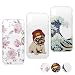 Produktbild Handyhülle für iPhone XR, 3X TPU Gemalt Hülle Case Tasche Schale Schutzhülle Handytasche Stoßdämpfung Cover, Rotkäppchen + Wellen + Rosen + Stylus