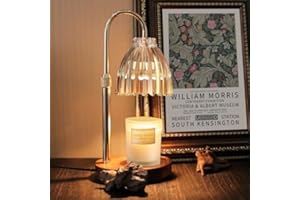 YudouTech Candle Warmer Lamp, Adjustable Height Electric Candle Warmer Light with Timer and Dimmer Stylish Design for New Home Office Modern Décor Gifts