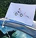 Produktbild HECKBO 2X Autoflagge, Autofahne Hochzeit - Hochzeitsdeko - Hochzeitszubehör - Hochzeitsaccessoires - Auto Deko für Hochzeit - Autoschmuck Hochzeit - Hochzeitsgeschenk - Hochzeitsschmuck