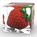 Produktbild Artland Qualitätsbilder I Glasbilder Deko Glas Bilder 20 x 20 cm Ernährung Genuss Lebensmittel Obst Foto Rot A6NE Erdbeere in Eis