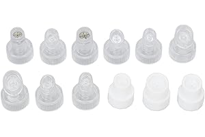 FYEARFLY Punta di Dermoabrasione Hydra, 12 Pezzi Hydra Punta di Dermoabrasione Facciale Pulizia Profonda di Microdermoabrasione Teste di Ricambio Per La Bellezza della Pelle