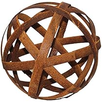 Bornhöft Ball 30cm Metal Patina Rust Strip Strip Ball Iron Deco Garden Decoration Ribbon Ball Steel Band Ball (Ball 30cm Bornhöft Ball 30cm Metal Patina Rust Strip Strip Ball Iron Deco Garden Decoration Ribbon Ball Steel Band Ball (Ball 30cm