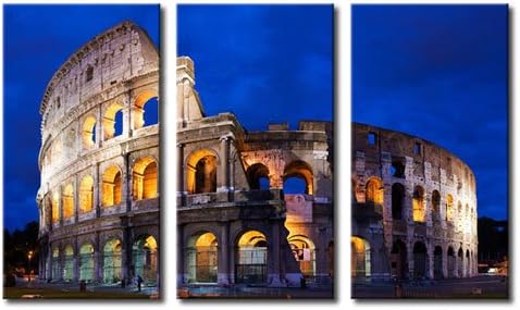 Amosi Art Painting 3 Picture Combination Art Hd Print Picture Home Decor Wall Art Famous Rome Arena Extra Large Wall Art Painting Wall Decor