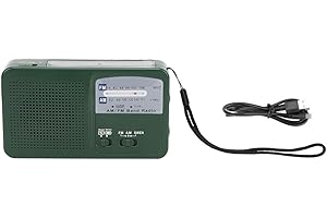 ELPRICO Wind Up Solar Radio, Emergency Light Hand Crank Radio, Electricity Multifunction Flashlight with Mobile Phone Charging for Camping Outdoor Climbing Backpack Hiking
