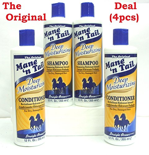 THE ORIGINAL MANE 'n TAIL DEEP MOISTURIZING SHAMPOO AND CONDITIONER TWIN PACK X2
