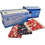 Gricon Mascherine chirurgiche natalizie per adulti e bambini - Mascherine colorate a tema di natale Made in Italy certificate