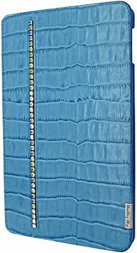 Piel Frama 723SWB "FramaSlim" Leather Case for Apple iPad Mini 4 - Crocodile Swaro Blue