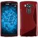 Produktbild PhoneNatic Case für LG V10 Hülle Silikon rot S-Style Case