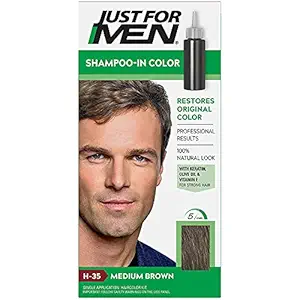 Just For Men Original Formula Haircolor Medium Brown H-35-1 ea, Pack of 4