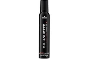 Schwarzkopf Professional Silhouette Super Hold Hair Mousse For Hair Styling Without Overburdening Strong Invisible Long Lasting Hold Quick Drying Non Sticky Super Shine 200 ml