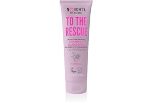 Noughty 97% Natural To The Rescue Moisture Boost Shampoo, to Gently Cleanse and Replenish Lost Moisture with Sweet Almond and Sunflower Seed, Sulphate Free Vegan Haircare 250ml