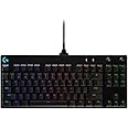 Logitech G PRO TKL Tastiera Gaming Meccanica, GX Blue Clicky Switch, LIGHTSYNC RGB, Design Portatile Tenkeyless, Pensato per 