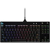 Logitech G PRO TKL Tastiera Gaming Meccanica, GX Blue Clicky Switch, LIGHTSYNC RGB, Design Portatile Tenkeyless, Pensato per 