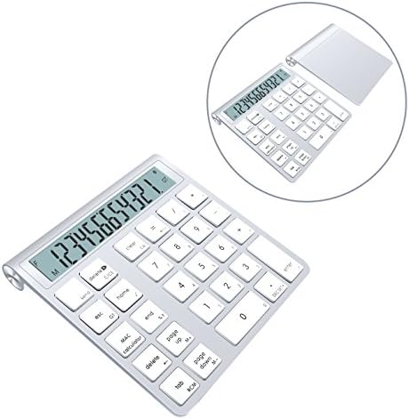 Alcey Bluetooth Wireless Magic Keypad &amp; Calculator Combo with Replaceable 2 AAA batteries for Apple Wireless Keyboard