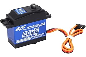 VGEBY 25KG RC Digital Servo, High Sensitivity Metal Continuous Rotation Digital Servo for RC Robot
