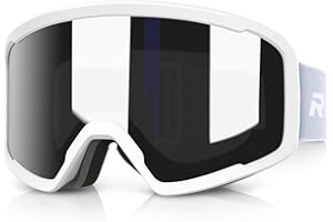 RIOROO Gafas de Esquí,Máscara Gafas Esquí Snowboard Nieve Espejo para Mujer Hombre,Doble Lente OTG Anti Niebla 100% Protección UV