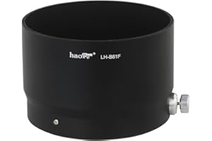 Haoge LH-B61F - Parasol de Objetivo de Metal para Olympus M.ZUIKO Digital ED 75 mm F1.8 1:1.8 Lente sustituye a Olympus LH-61F