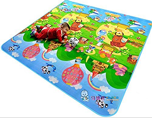 Baby-Kind-Kleinkind Spielteppich Crawl Mat Spielmatte Babyschleichenmatte Picknick-Decke 200*180CM - 2