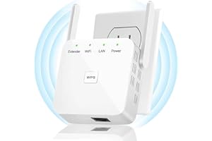 DERUAKU Wifi Extender Booster, 2.4G 400M & 5.8G 867M Internet Booster Wifi Extender, Internet Range Enhancer with 1WAN and 1LAN, Broader Coverage Than Ever Wifi Repeater