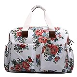 Miss Lulu, 4-teiliges Wickeltaschenset, mattes Wachstuch, geblümt und gepunktet oder andere Motive (schottischer Terrier, Schmetterlinge, Katzen, Elefanten)