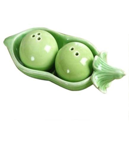 Salière Et Poivrière Vintage En Porcelaine