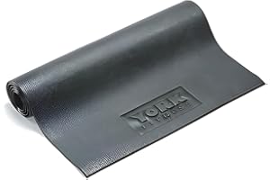 York Fitness Equipment and Exercise Mat - Non-slip Rubber Gymnastic mats,Exercise Camping Mats – For Yoga, Treadmills, Benches, Cycles, Rowers and Cross Trainers – Large – 182cm/76cm