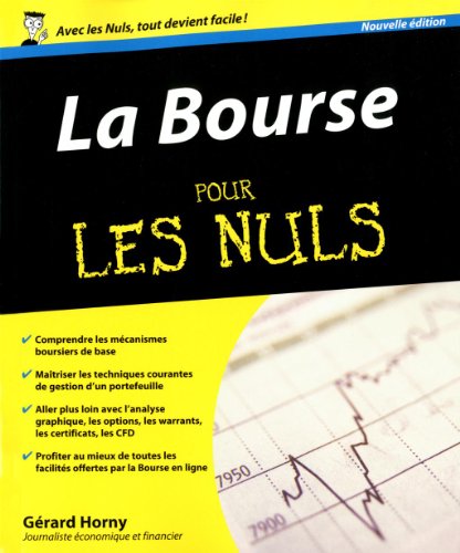 couverture de : Bourse pour les nuls (la)