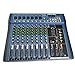 Produktbild PETUNIA CT8 Professioneller 8-Kanal-Stereo-Mixer Live USB Studio Audio Sound Console - Schwarz