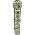 Nautical Engraved Brass Cane Collectible Designer Handle Walking Stick Handle Only Fit for All Walking Stick Men & Women Everyday Use by Maritime Nautical