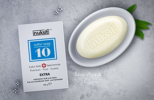 2 Stück Schwefel Seife 10% – Nuksit 10% Sulfur Soap – 2 pack – 407 - 5