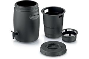 Prime Garden® BioComp - Cubo de compostaje para residuos orgánicos (25 L), color negro