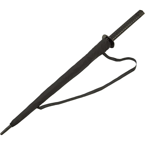 Parapluie Samouraï Katana Automatique - Design élégant Avec Motifs - Résistant Au Vent Et à La Rouille - Idéal Cosplay Ou Cadeau Original