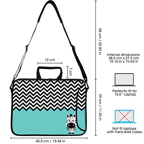 Sidorenko 15-15 6 Zoll Laptoptasche   Laptop Umh  ngetasche  Stilvolle Designer - Computer - Notebook-Schultertasche aus Neopren Schmutz- und Wasserab