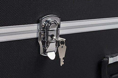 Transportkoffer mit Aluminiumrahmen und schwarzem ABS Korpus – ölbeständig und schlagfest – in verschiedenen Größen (groß) - 3