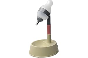 NACOCO Stojący dozownik wody dla zwierząt domowych miska stojąca dla kota psa z odpinanym drążkiem automatycznie podaje wodę z regulacją wysokości (zielono-szara)