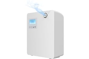 WARMFUNN Difusor de aroma sin agua para aceites esenciales sin agua, difusor de aromaterapia Bluetooth y WiFi, difusor profesional sin agua para aceites esenciales, 300 ml, para espacios grandes (blanco)