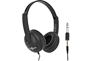 gear4music Junior Headphones for Kids On Ear Wired Black