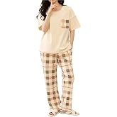 Louis Luxe Cotton Blend Womens Korean Night Dress || Full Pyjama Set ||Korean Nightsuit || Women Nightwear ||Round Neck Full 
