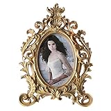 Giftgarden Marco de fotos 10x15 Vintage Oval Frames, Oro