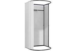 LXSEHN Umkleidekabine Freistehend, U-Form Bewegung Spur Umkleideraum, Bodenstehende Tragbarer Sichtschutz, Schattierung umkleide Öse Eisenhalterung, für Büro Einkaufszentrum