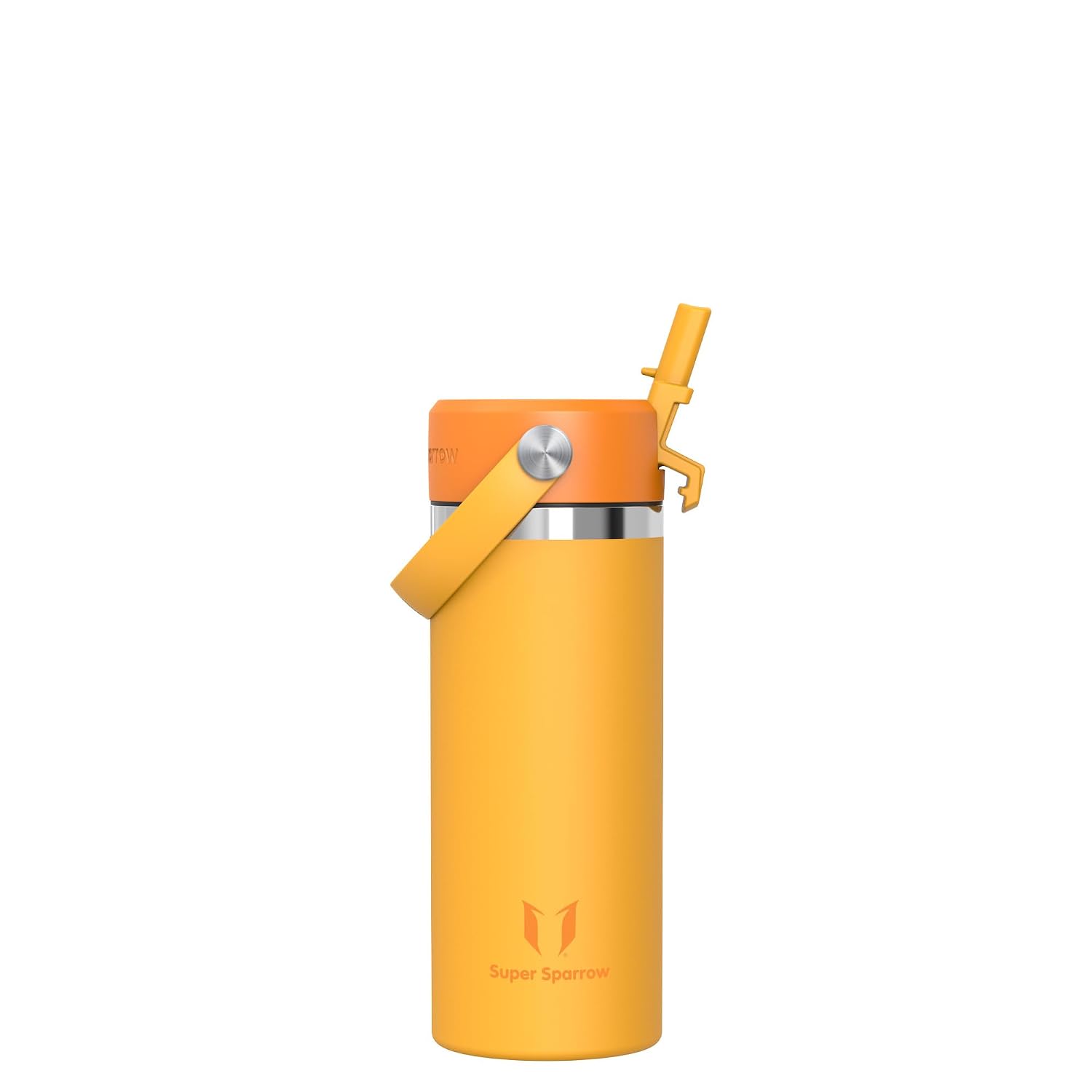 Super Sparrow Borraccia Termica - 500ml/750ml/1L/1.2L - SwivelSip Bottiglia Acciaio Inox - Senza BPA Borracce Termiche, Borraccia con Cannuccia Ergonomica per Scuola, Sportiva, Campeggio, Palestra
